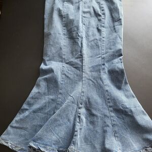 Vintage Y2K Denium Mermaid Skirt Women's XL